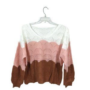 2X Sweater V-Neck Lightweight Multicolor